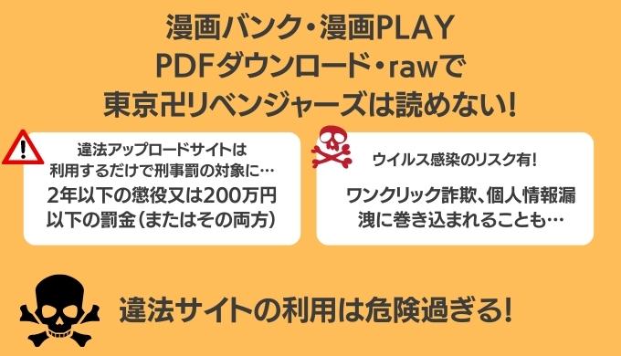 東京卍リベンジャーズは漫画バンク漫画rawPDFダウンロードで読めない
